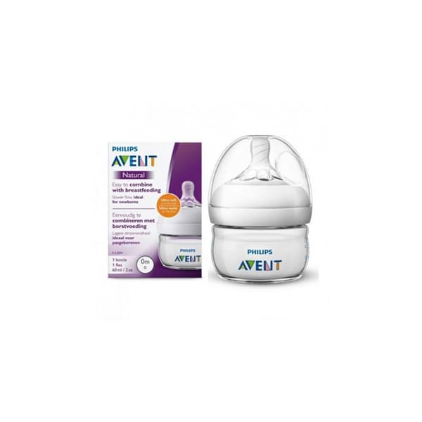 Avent Biberon Natural Pp 60Ml 0M+ Scf039/17